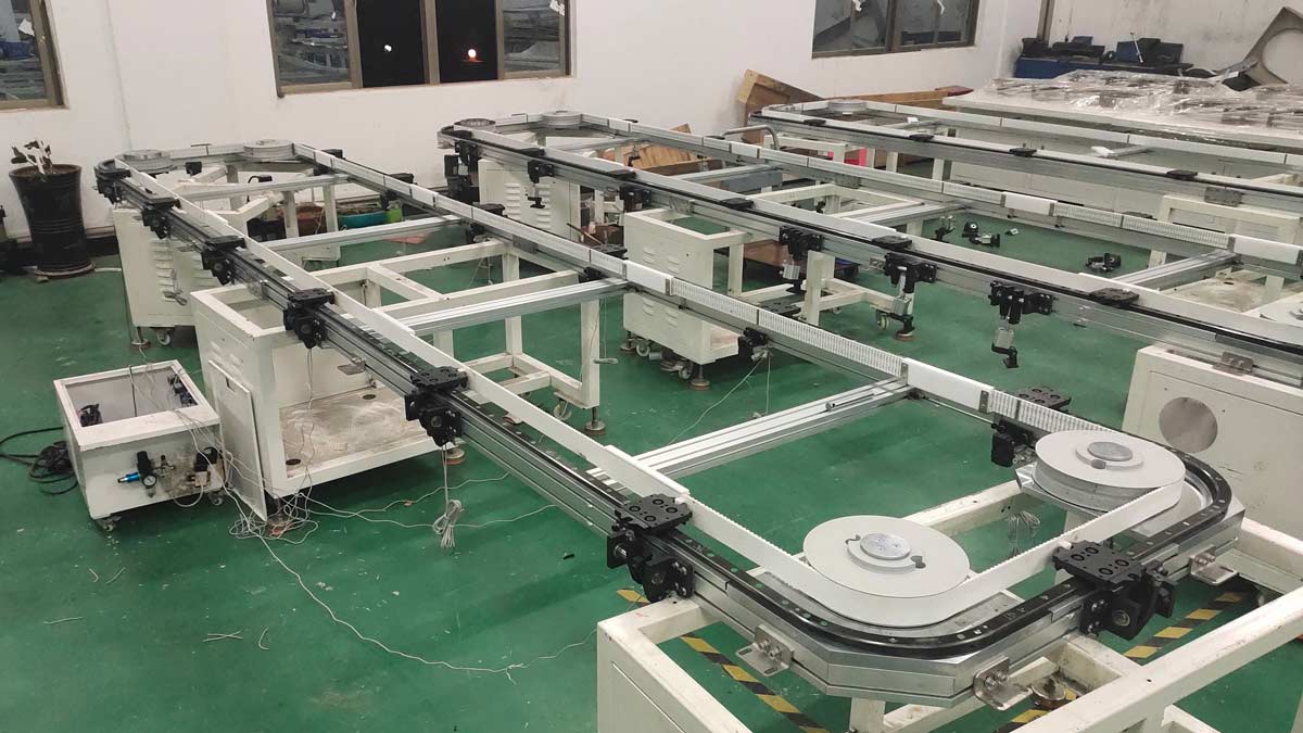 汽車零配件環(huán)形導(dǎo)軌輸送線